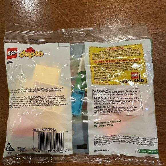 Lego Duplo My First Duck For Kids - 6 pieces # 30327 new! Sealed bag poly bag - Picture 4 of 7